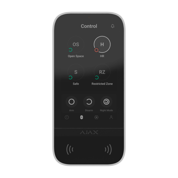 Teclado con pantalla IPS táctil y lector RFID